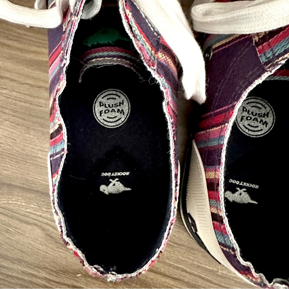 Rocket Dog Jazzin Aloe Colorful Stripe Sneaker Women's Shoes Size 9.5 NEW No Box - Picture 6 of 9